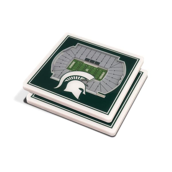 NCAA Michigan State Spartans 3D StadiumViews Coasters