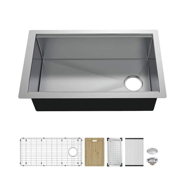 Glacier Bay Professional Zero Radius 36 in. Undermount