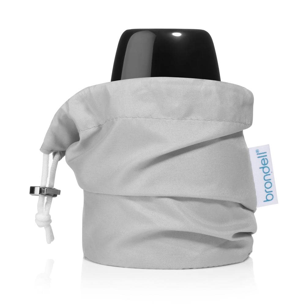 Compact Black and White Silicone Travel Bidet with Retractable Nozzle