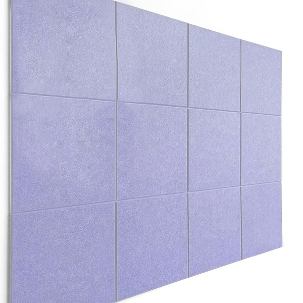 Unbranded 12 Pack Large Felt Cork Bulletin Board 11.8 x 11.8 Inch Wall Tiles with Push Pins Sound Insulation Gray 12 Sheets