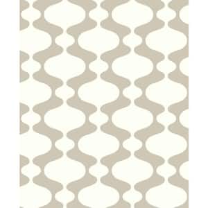 Ashbury Taupe Retro Paper Strippable Roll (Covers 56.4 sq. ft.)