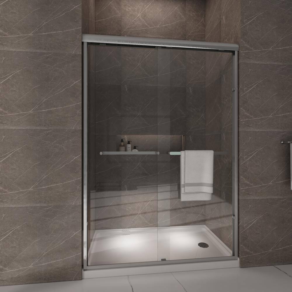 60 x 32 White Acrylic Right Drain Shower Base with Non-Slip Surface