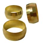 1/4 in. Compression Brass Sleeve Fittings (3-Pack)