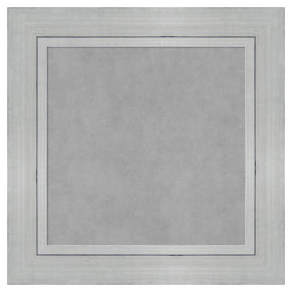 Amanti Art Romano Silver 27 in. x 27 in Framed Magnetic Board