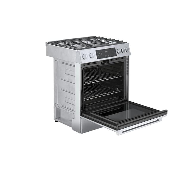 Bosch Benchmark Series 30 in. 4.8 cu. ft. Slide In Gas Range with