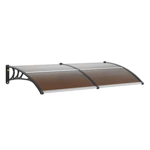 Window Door Awning Canopy 80 in. x 40 in. UPF 50+ Polycarbonate Entry Door Outdoor Window Awning Exterior