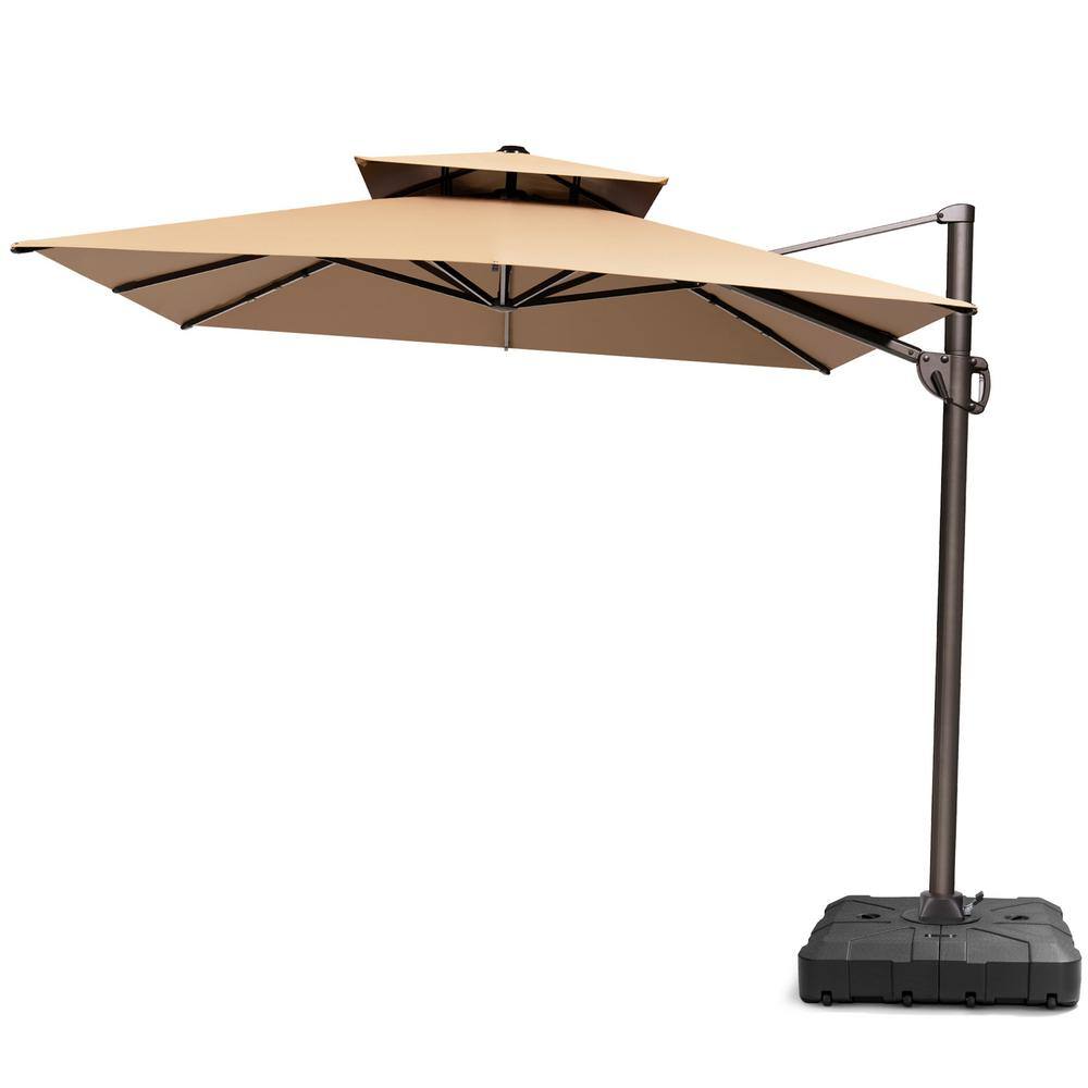 Pellebant 9 ft. x 11 ft. Large Outdoor Cantilever 360° Rotation