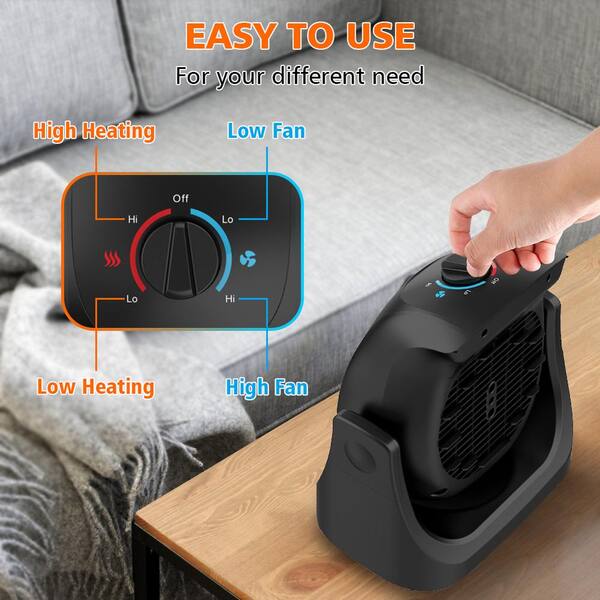 ファンヒーター BRUNO 2 Angle Ceramic Fan Heater NAVY Bruno 360-Degree Classic Stove Fan Heater | Japan Trend Shop
