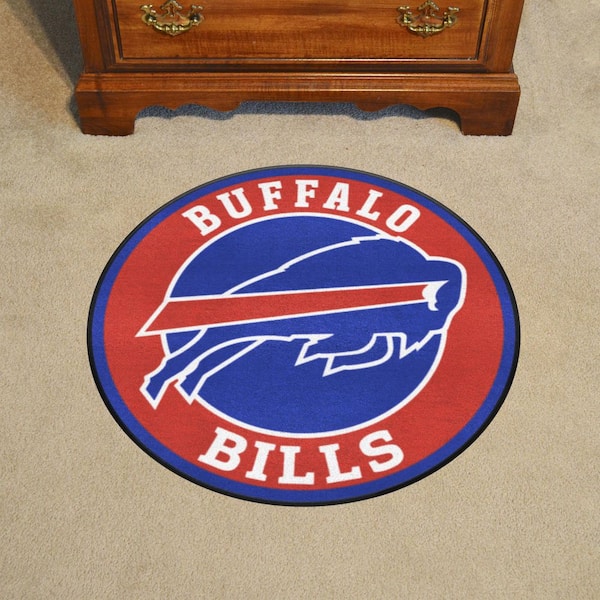 NFL Buffalo Bills Red 2 ft. Round Area Rug