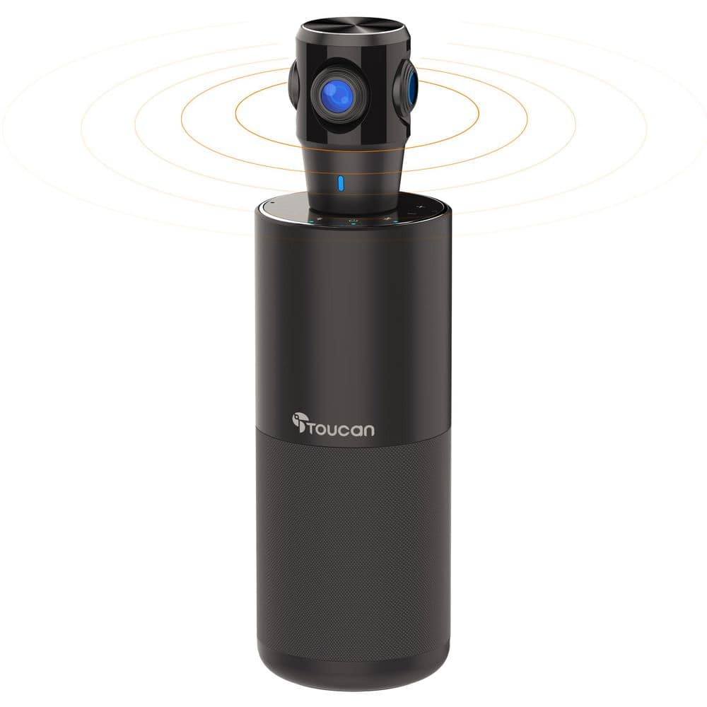 Video Conferencing System 360-360° Webcam with Omnidirectional Built-in Mi
