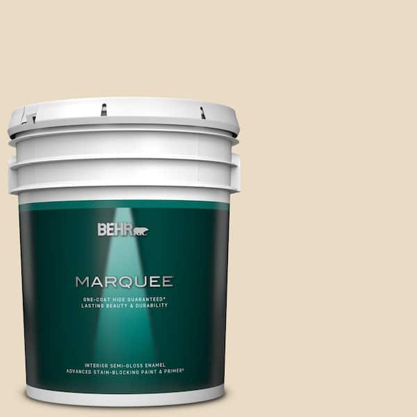 BEHR MARQUEE 5 gal. #MQ3-41 Moongaze One-Coat Hide Semi-Gloss Enamel Interior Paint & Primer