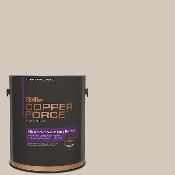 COPPER FORCE 1 gal. #N230-2 Old Map Eggshell Enamel Virucidal and Antibacterial Interior Paint & Primer