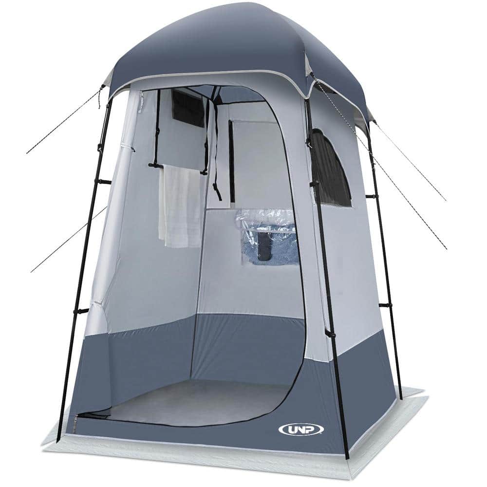 1-Person Gray ‎Outdoor Camping Privacy Shelter-Dressing Changing Room-Por