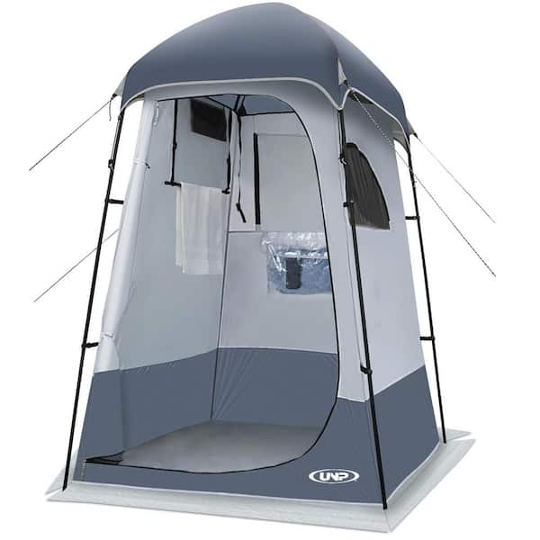 1-Person Gray ‎Outdoor Camping Privacy Shelter-Dressing Changing Room-Portable Toilet Tent for Hiking Sun Shelter