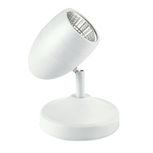 Hampton Bay 6.3 in. White Integrated LED Up Light