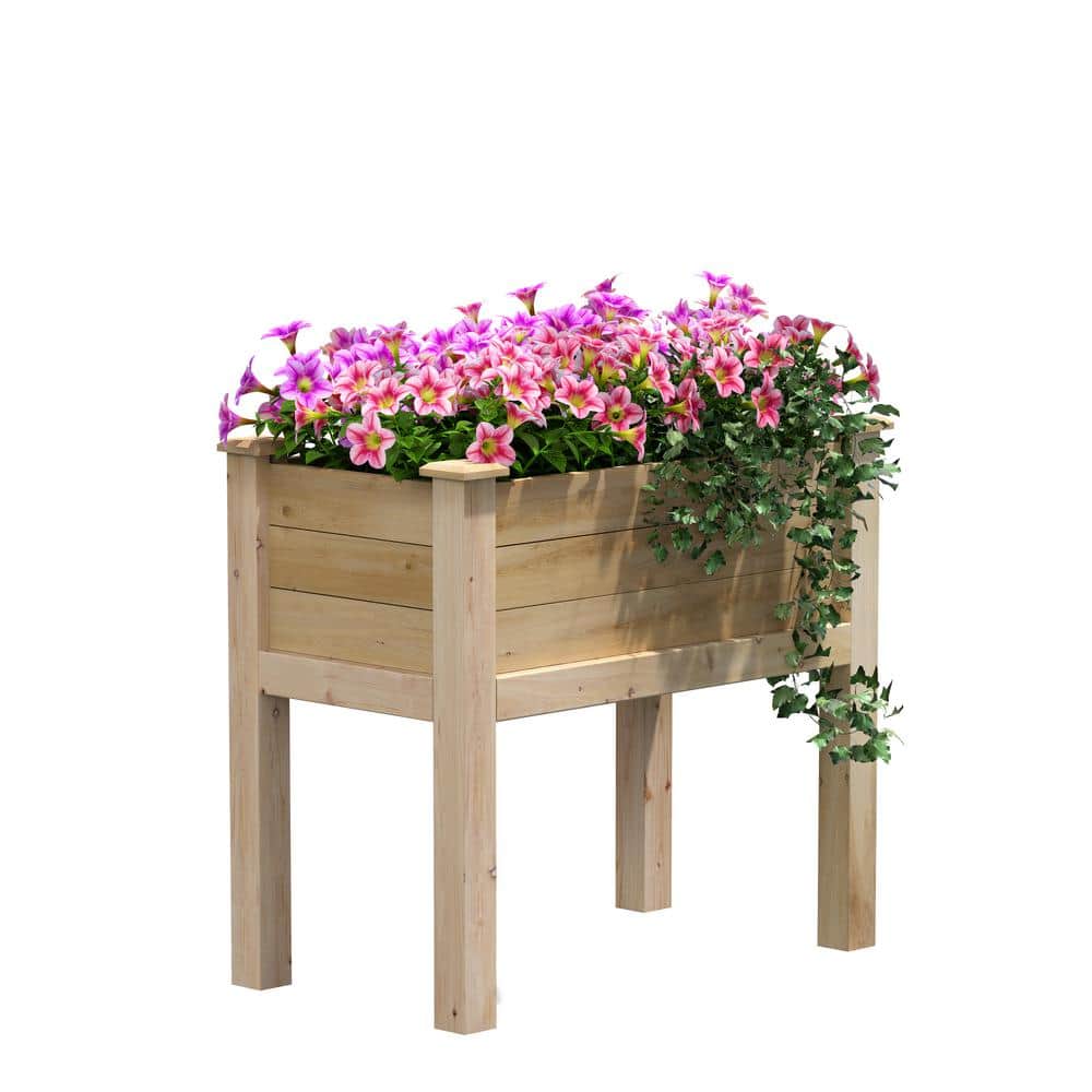 Natural Cedar Elevated Garden Bed for Outdoor Spaces