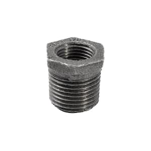 1/2 in. x 3/8 in. Black Malleable Iron Hex Bushing Fitting