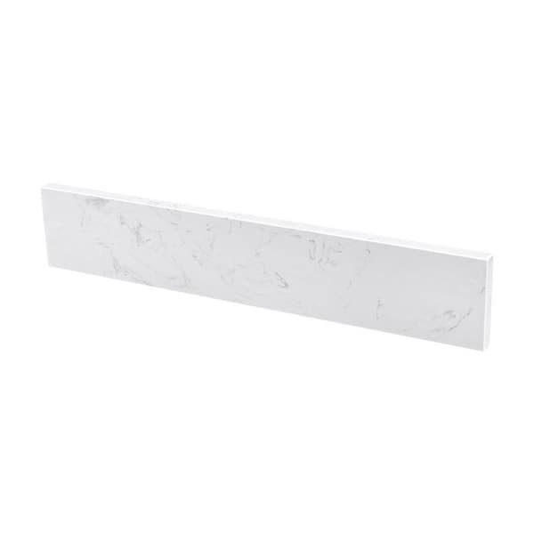 21.25 in. W Engineered Stone Vanity Sidesplash in White
