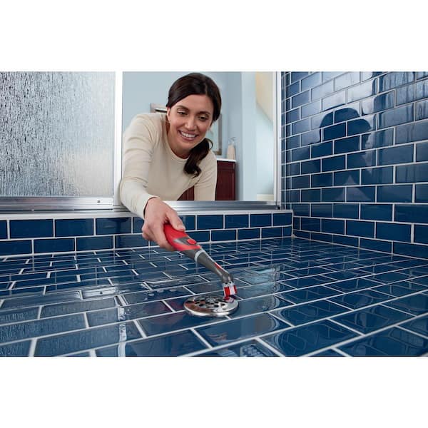 Rubbermaid Poly Fiber Soft Tile and Grout Brush in the Power