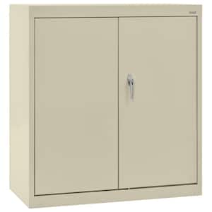 Classic Series (36 in. W x 36 in. H x 18 in. D) Counter Height Freestanding Cabinet in Putty