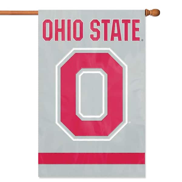 Party Animal Ohio State Applique Block O Banner Flag