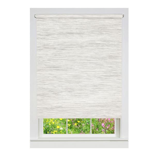 ACHIM Privacy Silver Gray Cordless Light Filtering Woven Fabric Roller Shade 69 in. W x 72 in. L