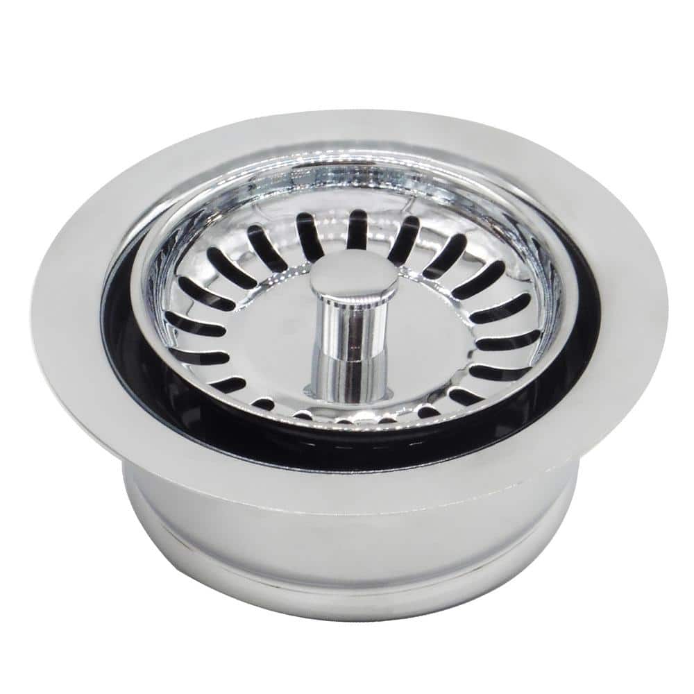 4-1/4 in. Brass Waste Disposal Flange and Strainer Basket in Polished Chrome price history on PriceWatchPro