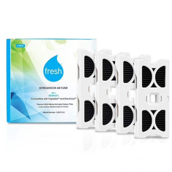 Mist Frigidaire AF-1, FRGPAAF1, RAF-1 Refrigerator Air Filter Replacement for Frigidaire, 4-Pack