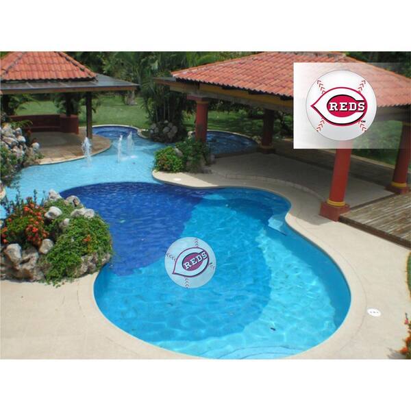Applied Icon MLB Cincinnati Reds 29 in. x 29 in. Small Pool Graphic ...