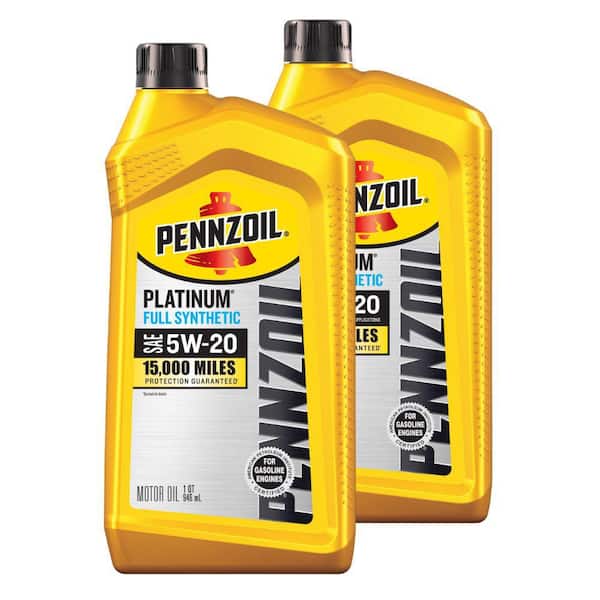 Platinum SAE 5W-20 Full Synthetic Motor Oil 1 Qt. (2-Pack)