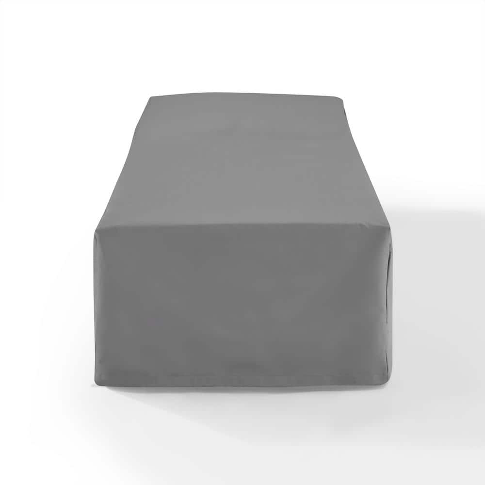 Gray Heavy-Duty Vinyl Outdoor Chaise Lounge Cover