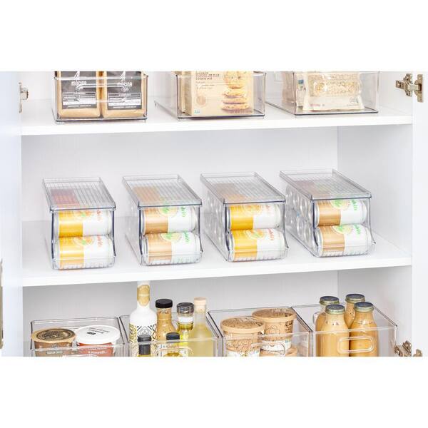 iDesign Clear Fridge Binz Soda Holder Plus 4Piece Set 70938M4