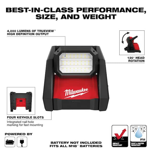 Milwaukee M18 GEN-2 18-Volt Lithium-Ion Cordless 4000 Lumens ROVER 