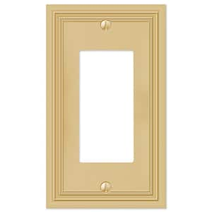 Brass 1-Gang Decorator/Rocker Wall Plate (1-Pack)