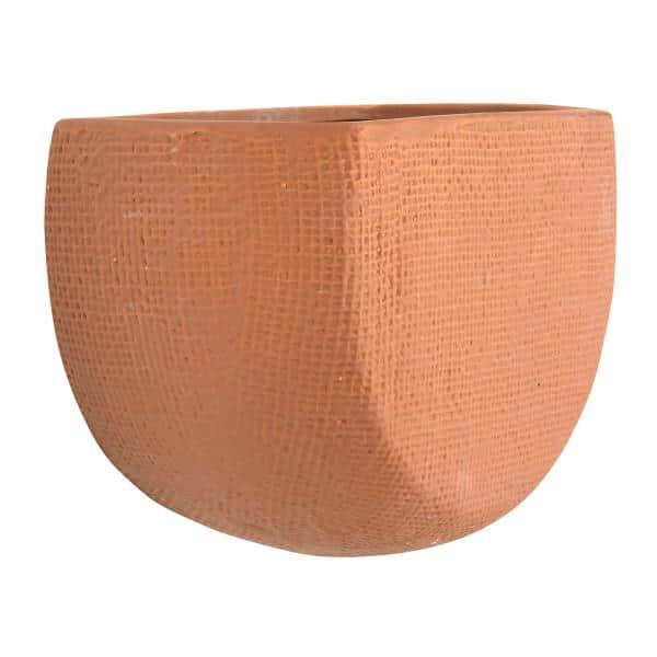 Terracotta Stoneware Wall Mount Planters, Set of 2 Sizes