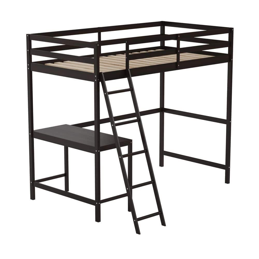 Carnegy Avenue Espresso Twin Loft Bed CGA-MH-500498-ES-HD - The Home Depot