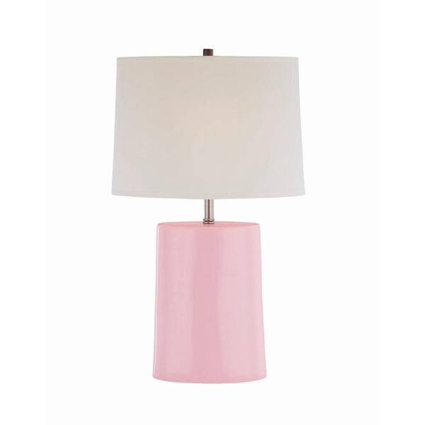 Illumine 25 in. Pink Table Lamp