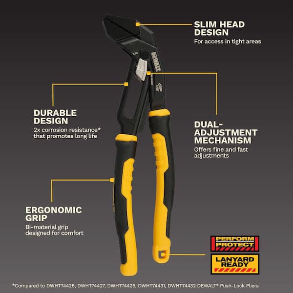 10 in. Slidelock Straight Jaw Pliers