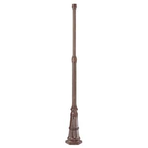 Great Outdoors 83.75 in. Vintage Rust Outdoor Post with Base