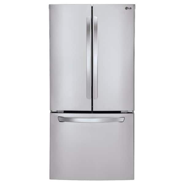 LG 24 cu. ft. French Door Refrigerator in Stainless Steel with Multi-Air Flow with Smart Cooling
