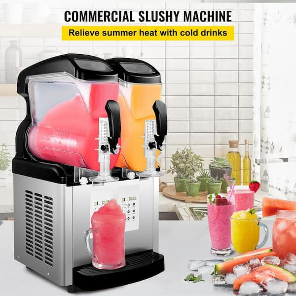 VEVOR Commercial Slushy Machine 203 oz. 25 Cups Single-Bowl Snow