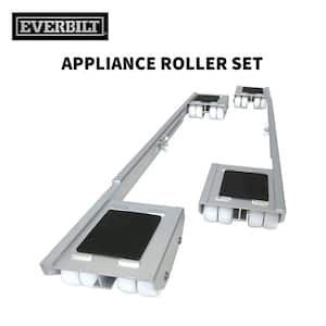 18-1/4 - 28 in. Aluminum Steel Appliance Rollers (2-Pack)