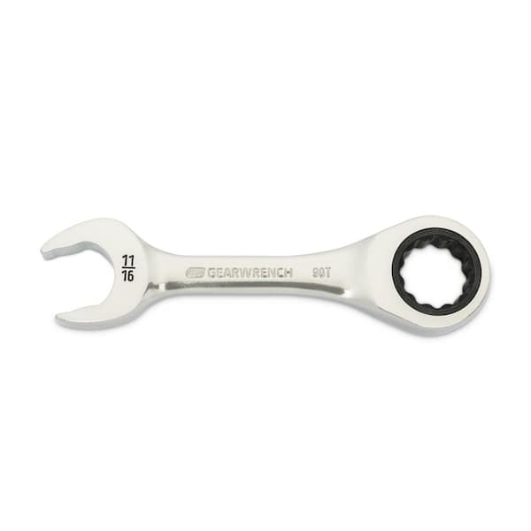 GEARWRENCH 11/16 in. 12-Point 90-Tooth Reversible Ratcheting Combination Wrench