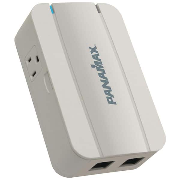 Panamax 2-Outlet Surge Protector with Telephone and LAN Line Protection
