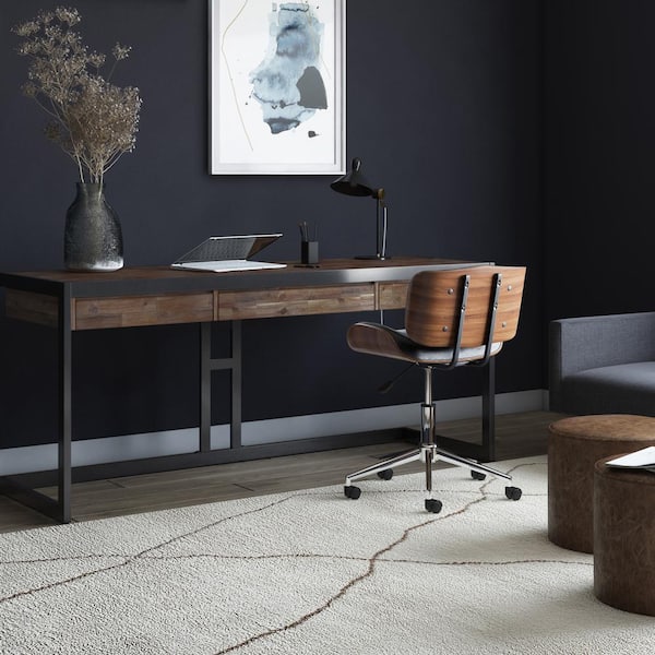 rustic pine corner desk