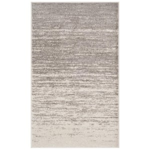 Adirondack Light Gray/Gray 3 ft. x 4 ft. Solid Area Rug