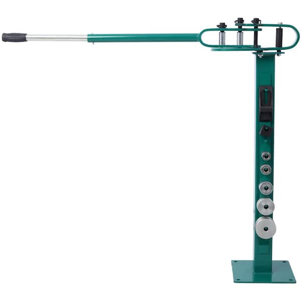 Tidoin 7 Dies Versatile Compact Green Metal Tubing Bender Pedestal Floor Compact Bender with 44 in. Handle