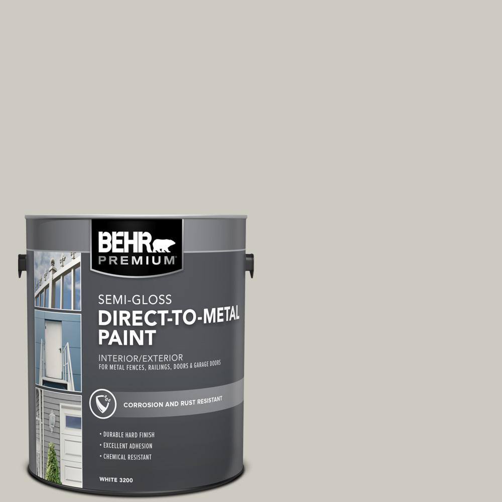 BEHR PREMIUM 1 gal. #790C-3 Dolphin Fin Semi-Gloss Direct to Metal ...