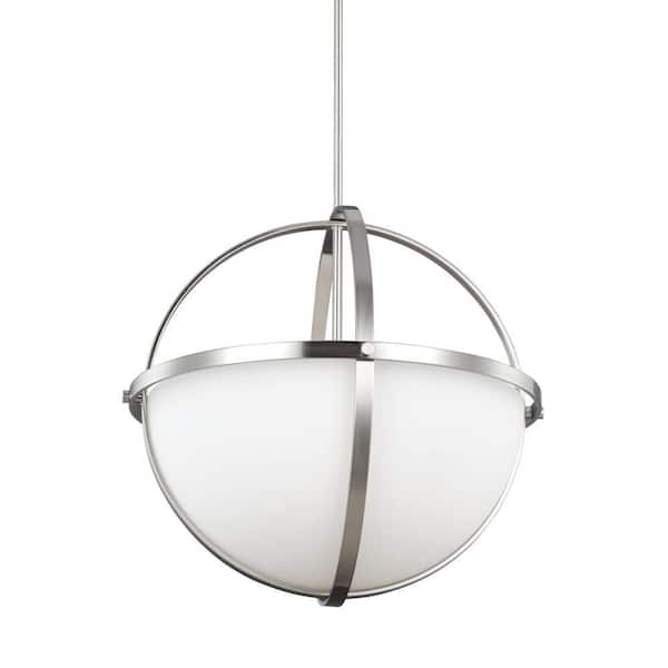 Generation Lighting Alturas 3-Light Brushed Nickel Hanging Pendant