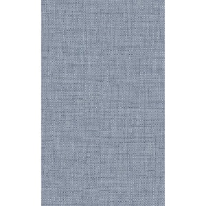 Blue Plain Denim Like Textured Printed Non-Woven Paper Non-Pasted Textured Wallpaper 60.75 sq. ft.